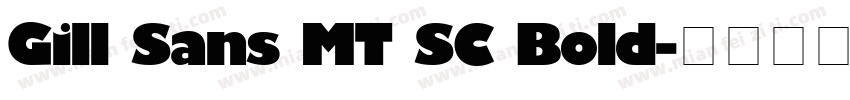 Gill Sans MT SC Bold字体转换